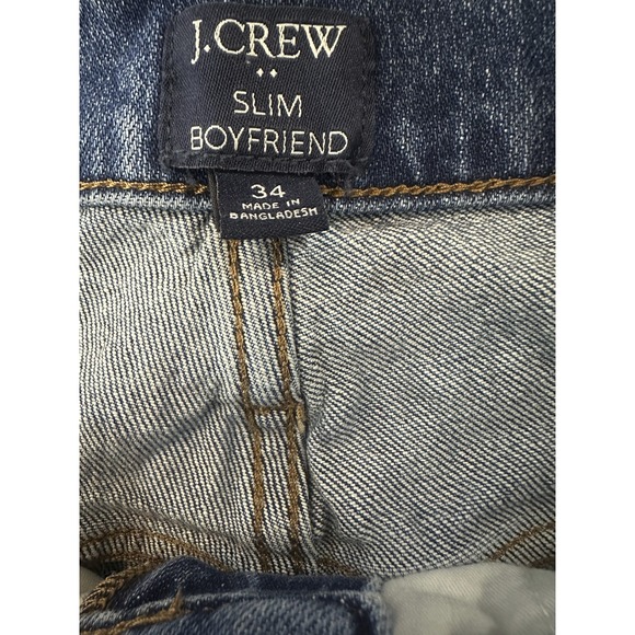 J. Crew Factory Slim Boyfriend Jean All-Day Stretch Plus Size 34 BT047 Blue Wash - Picture 6 of 12